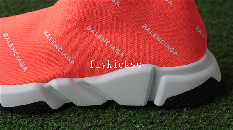 Balenciaga Speed Trainer Sock Orange Red